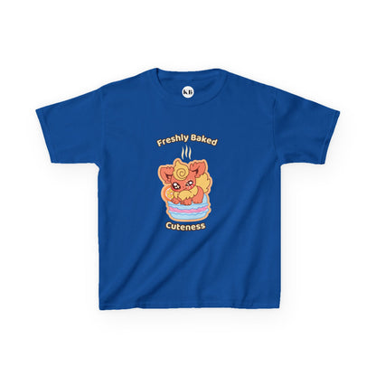 Kids Tee — Cute "Freshly Baked Cuteness" Flamzest Graphic