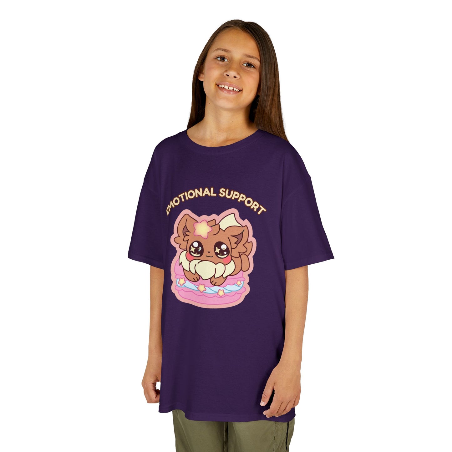 Kids Tee — Cute "Emotional Support"  Sugavee Graphic