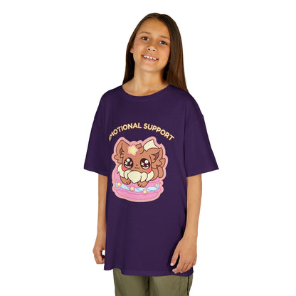 Kids Tee — Cute "Emotional Support"  Sugavee Graphic