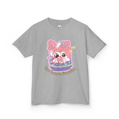 Kids Tee — Cute "Too Cute to Function" Sylvepuff