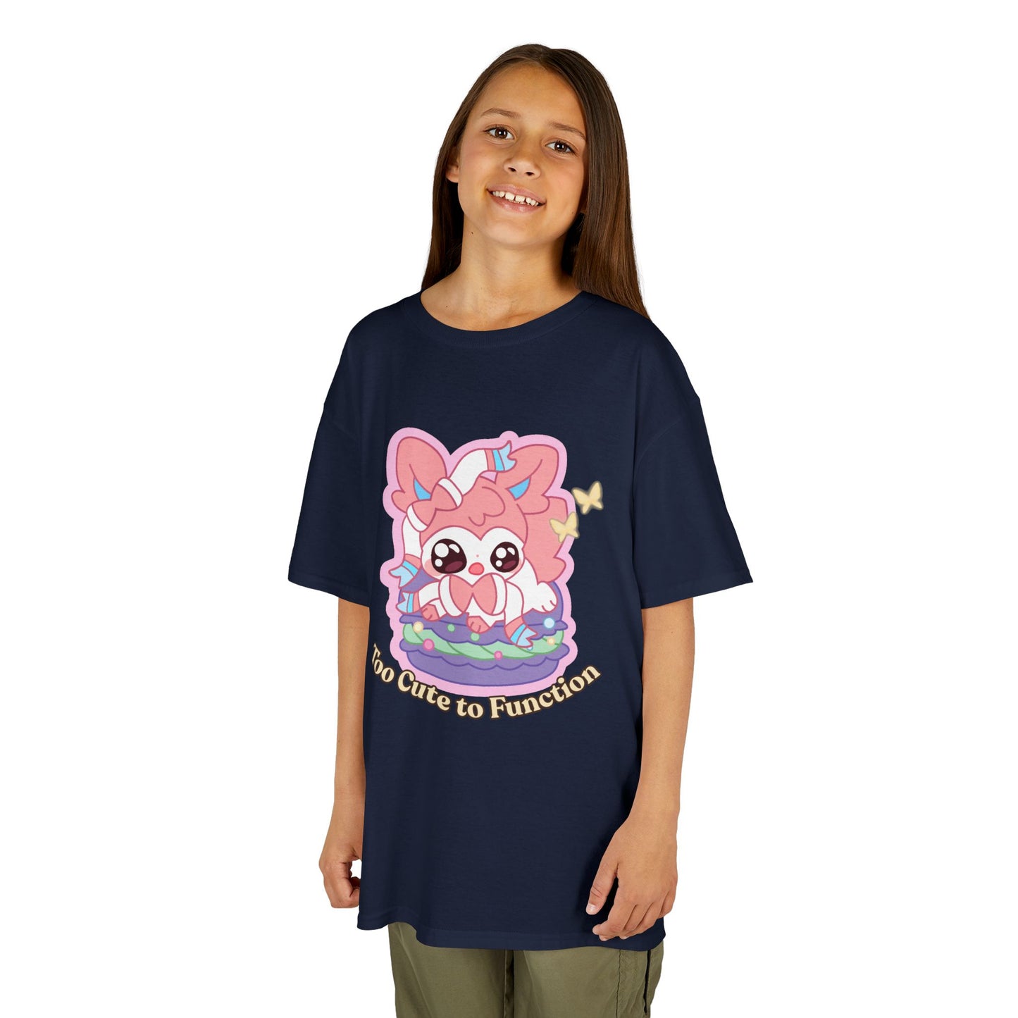 Kids Tee — Cute "Too Cute to Function" Sylvepuff