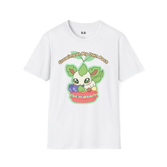 Growing At My Own Pace Tee Leafberry  — Cute Graphic T-Shirt