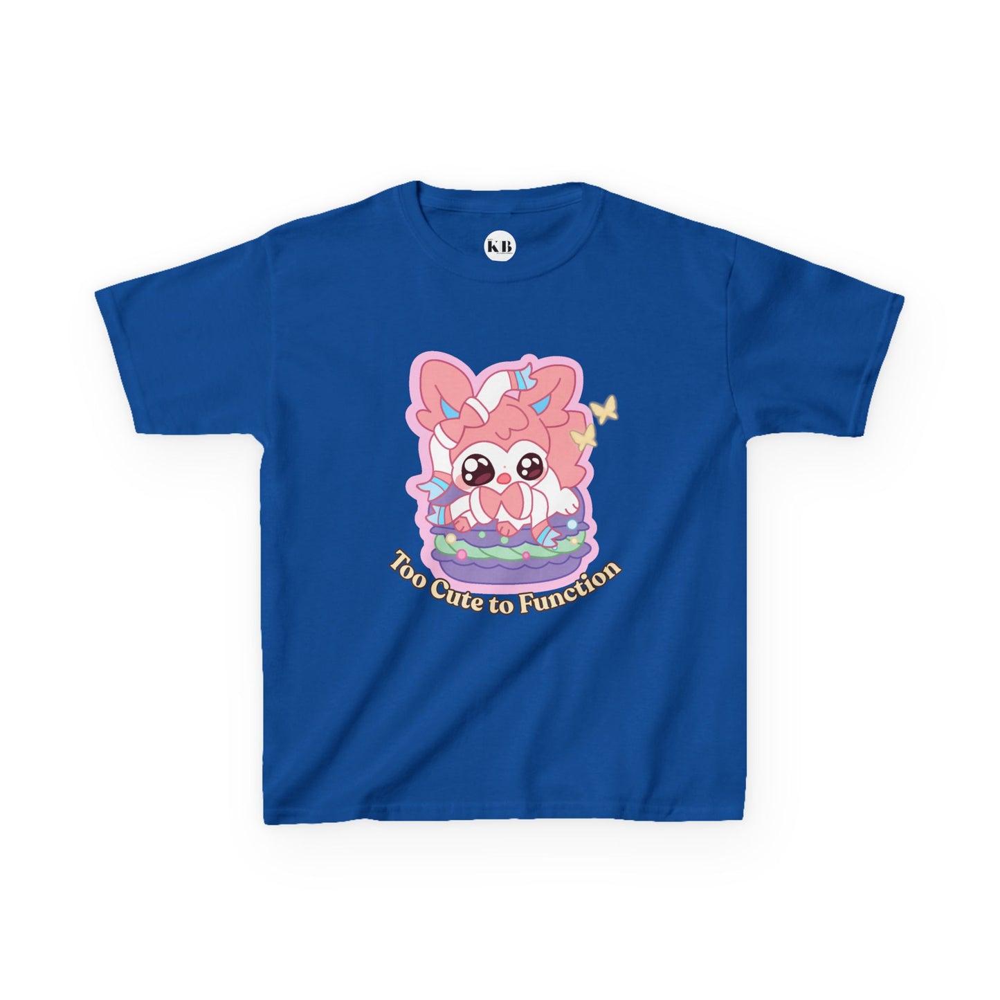 Kids Tee — Cute "Too Cute to Function" Sylvepuff