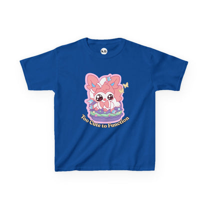 Kids Tee — Cute "Too Cute to Function" Sylvepuff