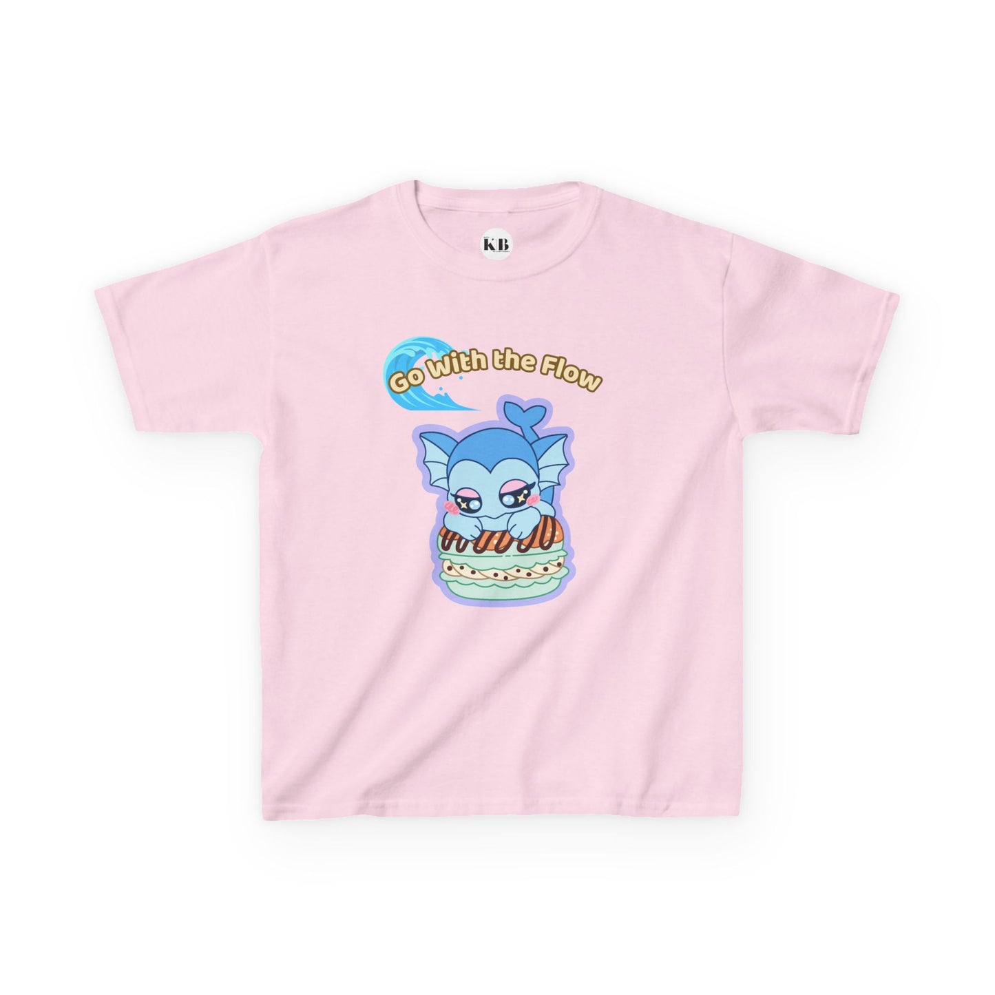 Kids Tee — Cute "Go With the Flow" Vapochocomint Graphic