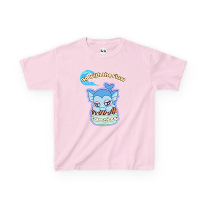 Kids Tee — Cute "Go With the Flow" Vapochocomint Graphic
