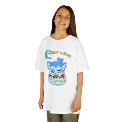 Kids Tee — Cute "Go With the Flow" Vapochocomint Graphic