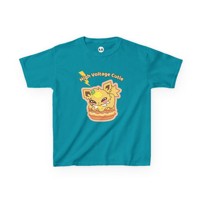 Kids Tee — Cute Honeylemolt "High Voltage Cutie" Graphic