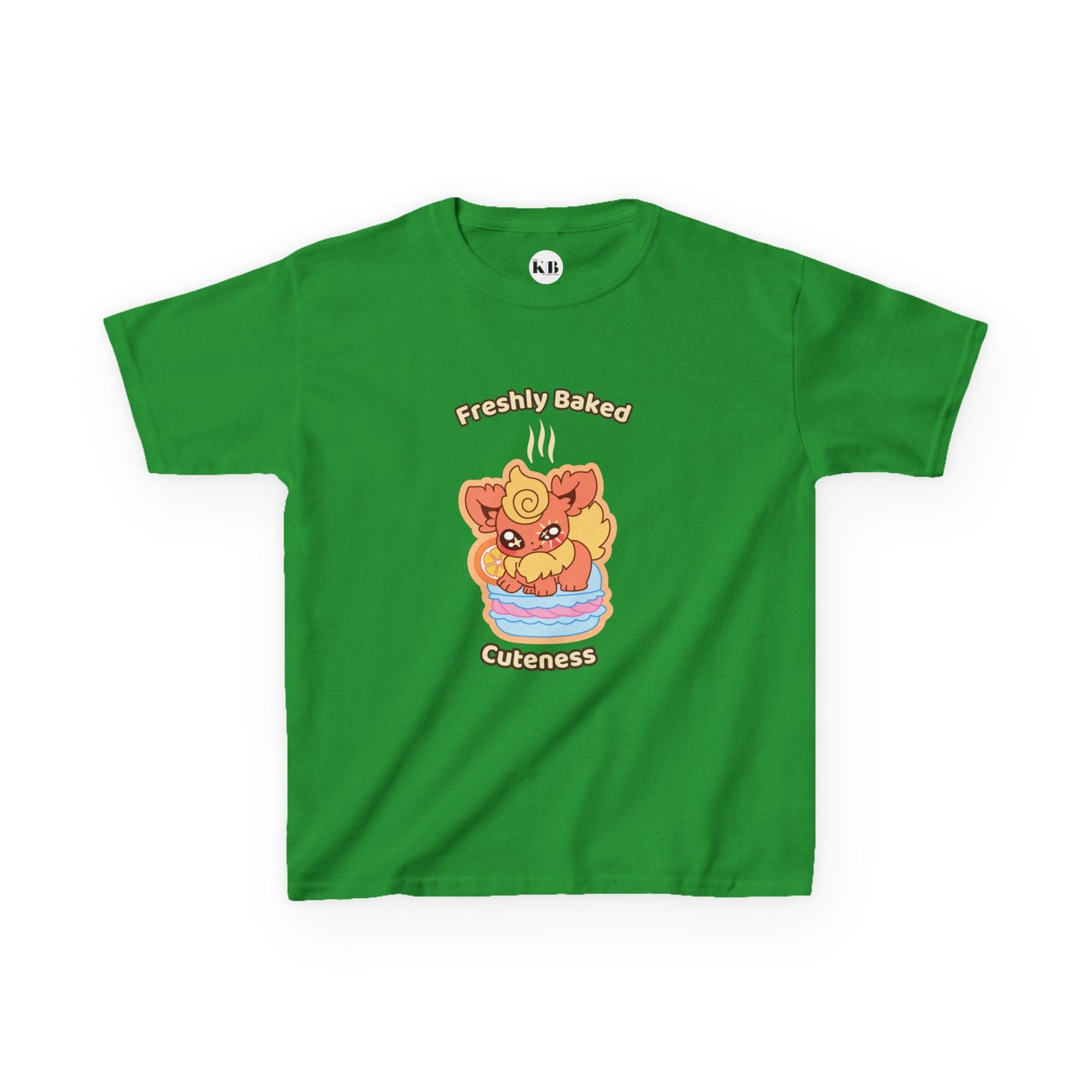 Kids Tee — Cute "Freshly Baked Cuteness" Flamzest Graphic