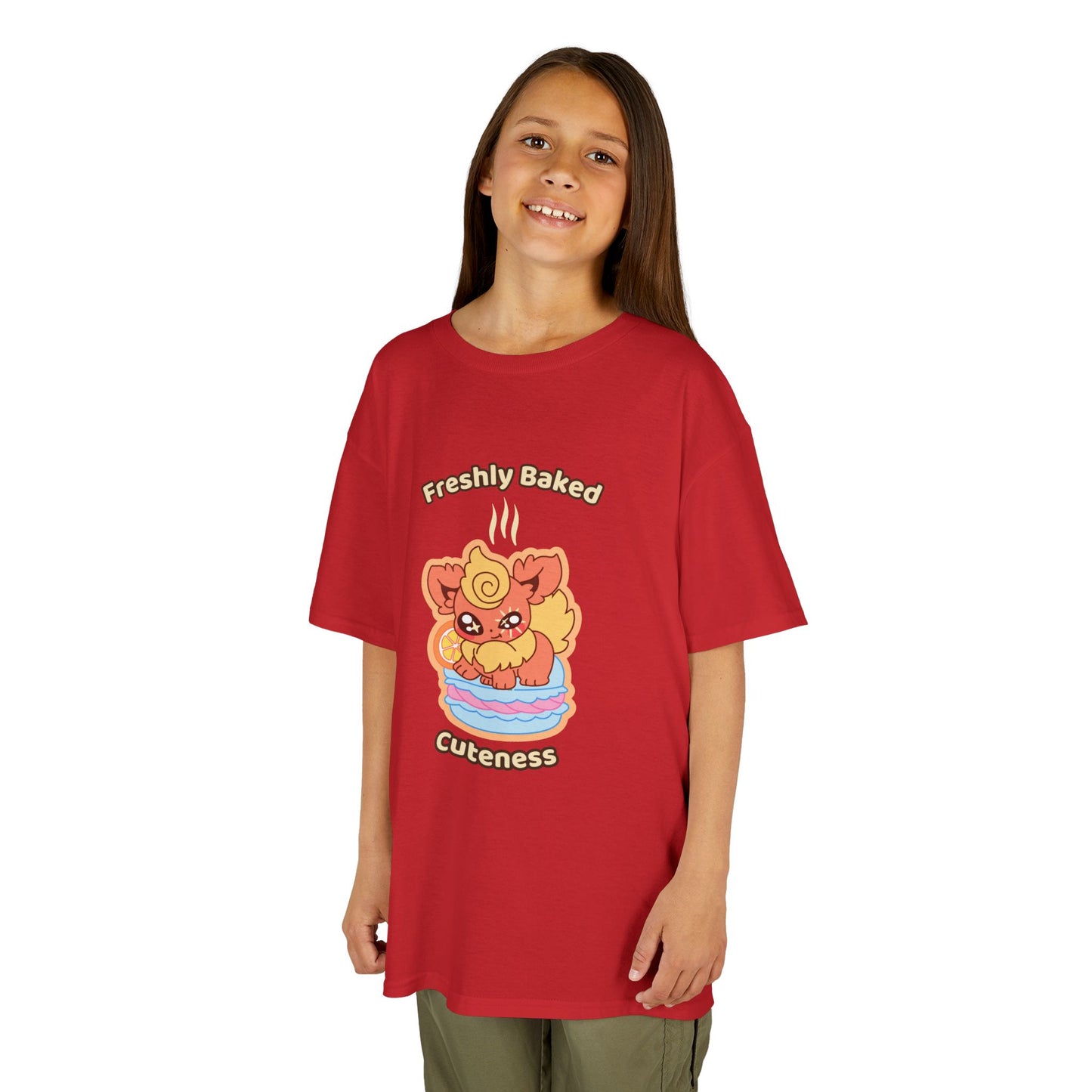 Kids Tee — Cute "Freshly Baked Cuteness" Flamzest Graphic