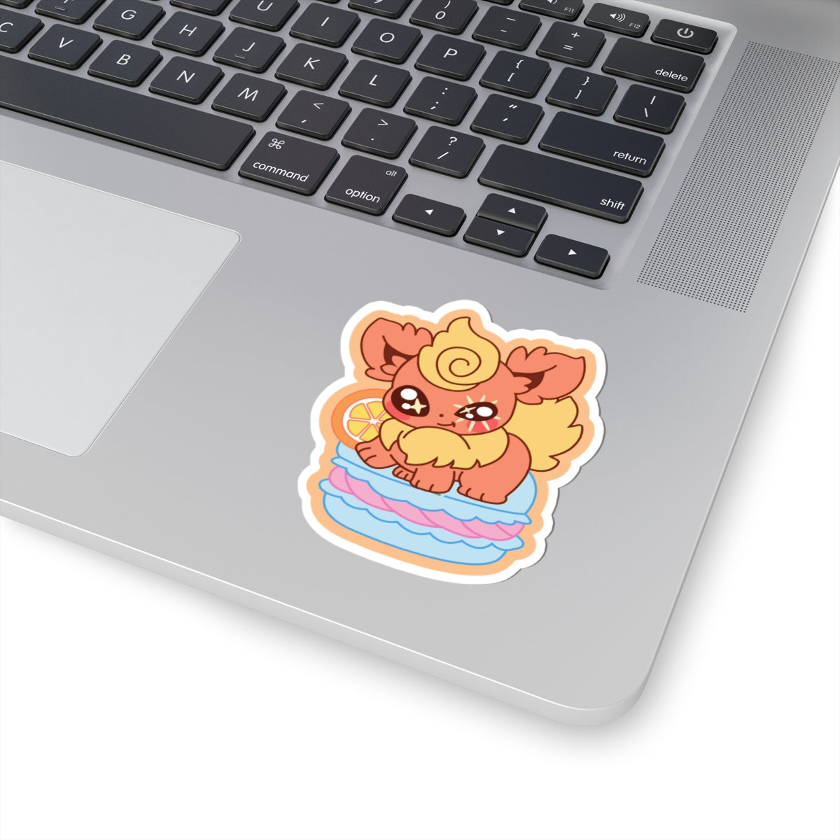 Flamezest Macaron Sticker — Cute Anime Kiss-Cut Decal