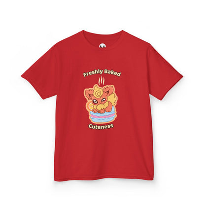Kids Tee — Cute "Freshly Baked Cuteness" Flamzest Graphic