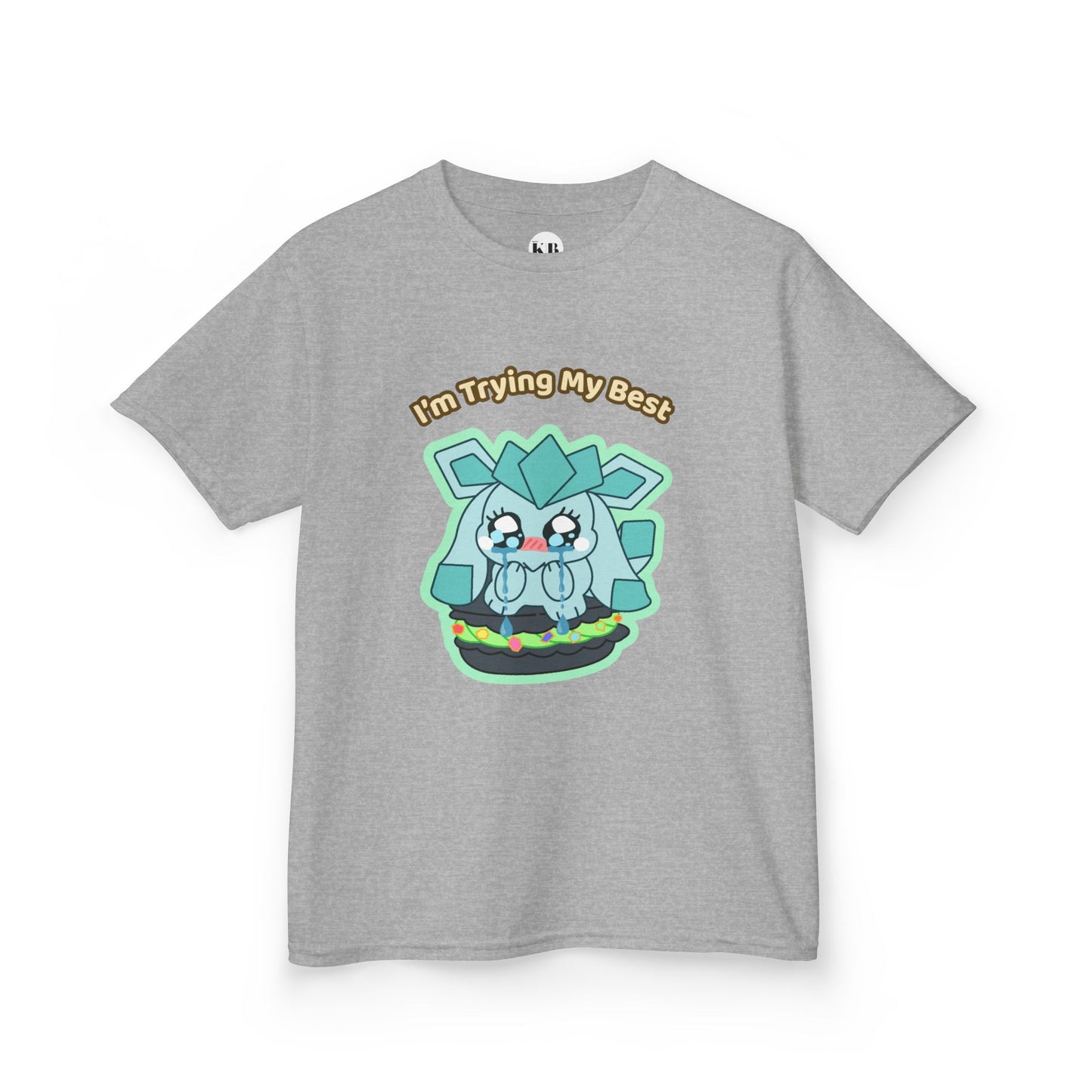 Kids Tee — Cute "I'm Trying My Best" Glaycegem Graphic