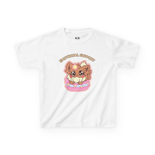Kids Tee — Cute "Emotional Support"  Sugavee Graphic