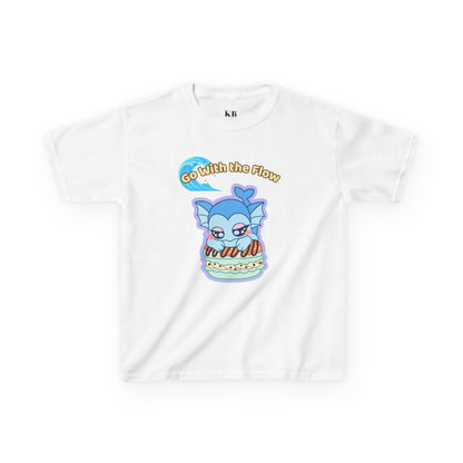 Kids Tee — Cute "Go With the Flow" Vapochocomint Graphic
