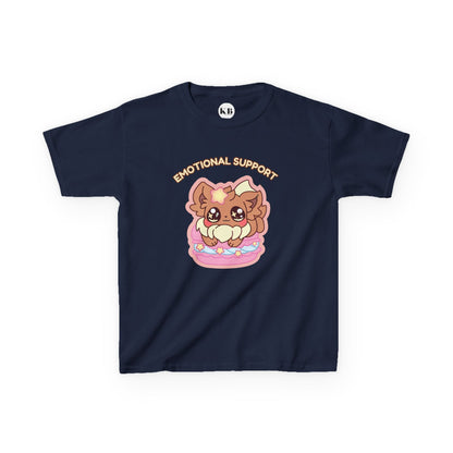 Kids Tee — Cute "Emotional Support"  Sugavee Graphic