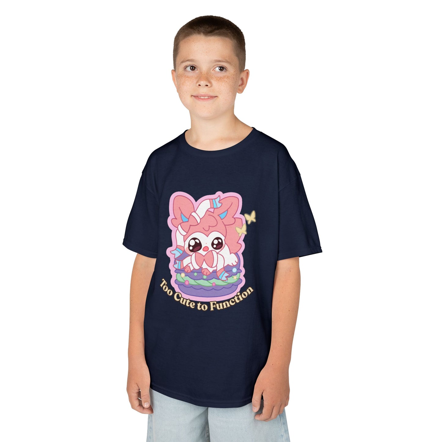 Kids Tee — Cute "Too Cute to Function" Sylvepuff
