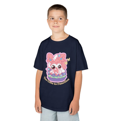 Kids Tee — Cute "Too Cute to Function" Sylvepuff