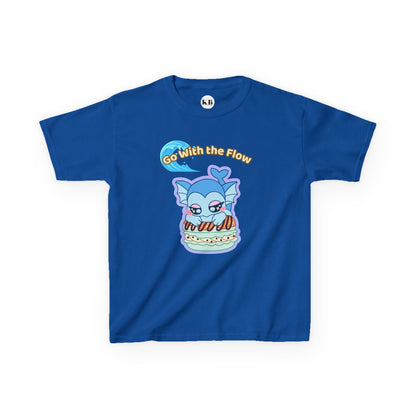 Kids Tee — Cute "Go With the Flow" Vapochocomint Graphic