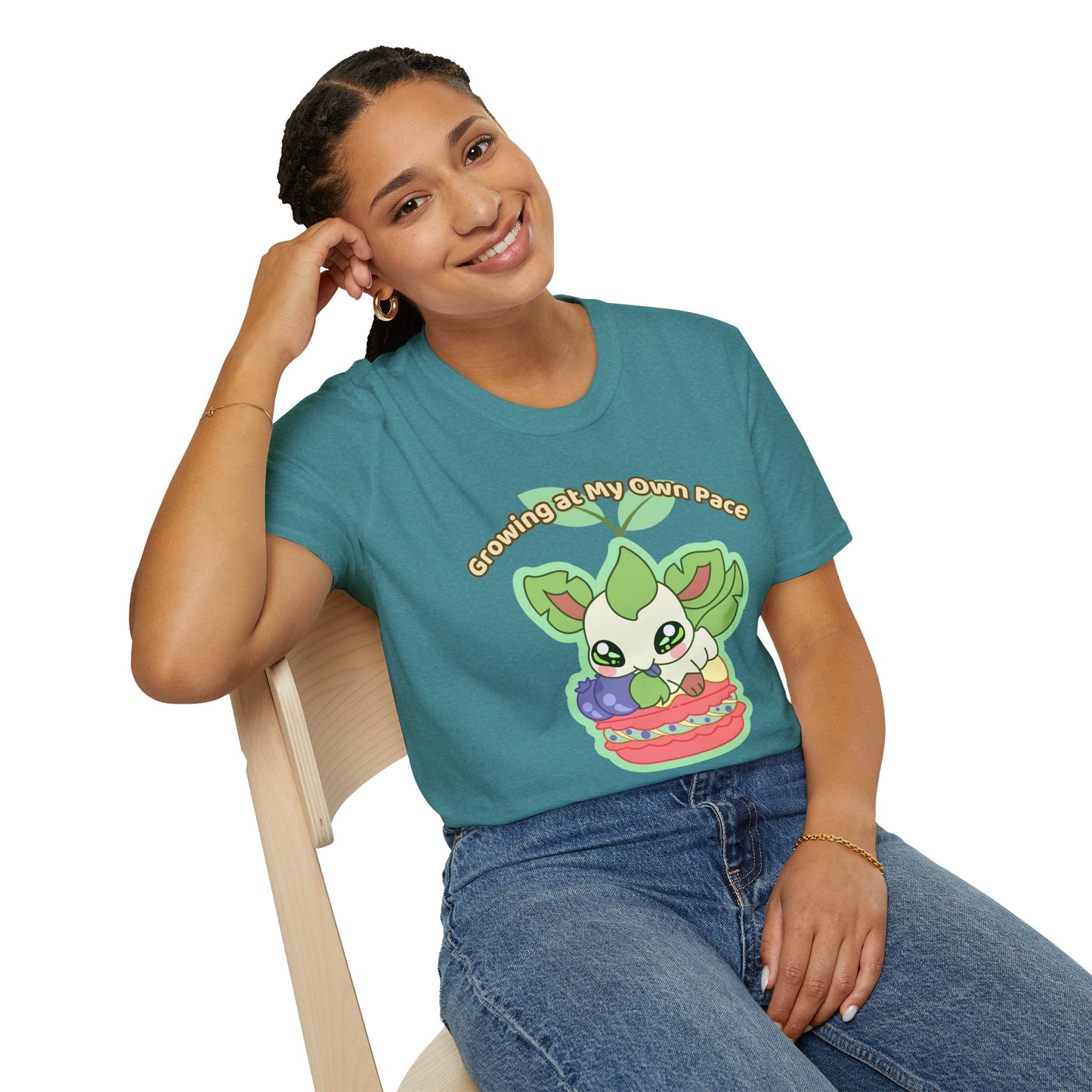 Growing At My Own Pace Leafberry  — Graphic Tee