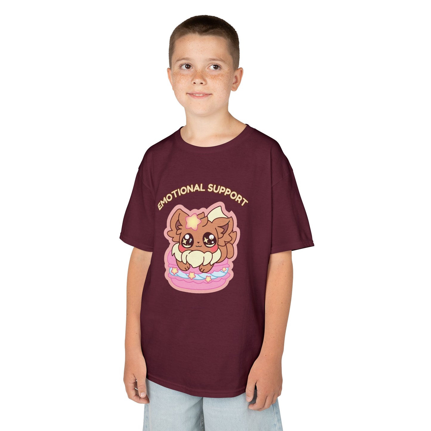 Kids Tee — Cute "Emotional Support"  Sugavee Graphic