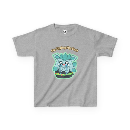 Kids Tee — Cute "I'm Trying My Best" Glaycegem Graphic
