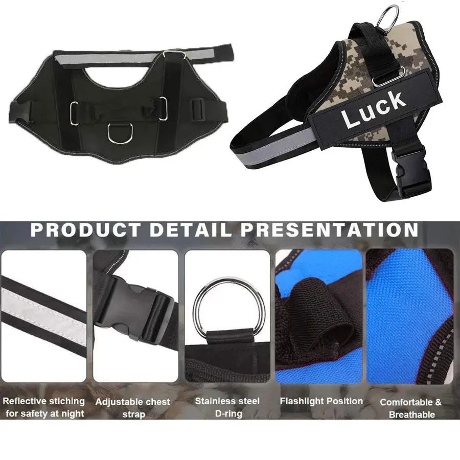 Personalized No-Pull Dog Harness – Safe, Comfy & Perfect for Every Adventure!