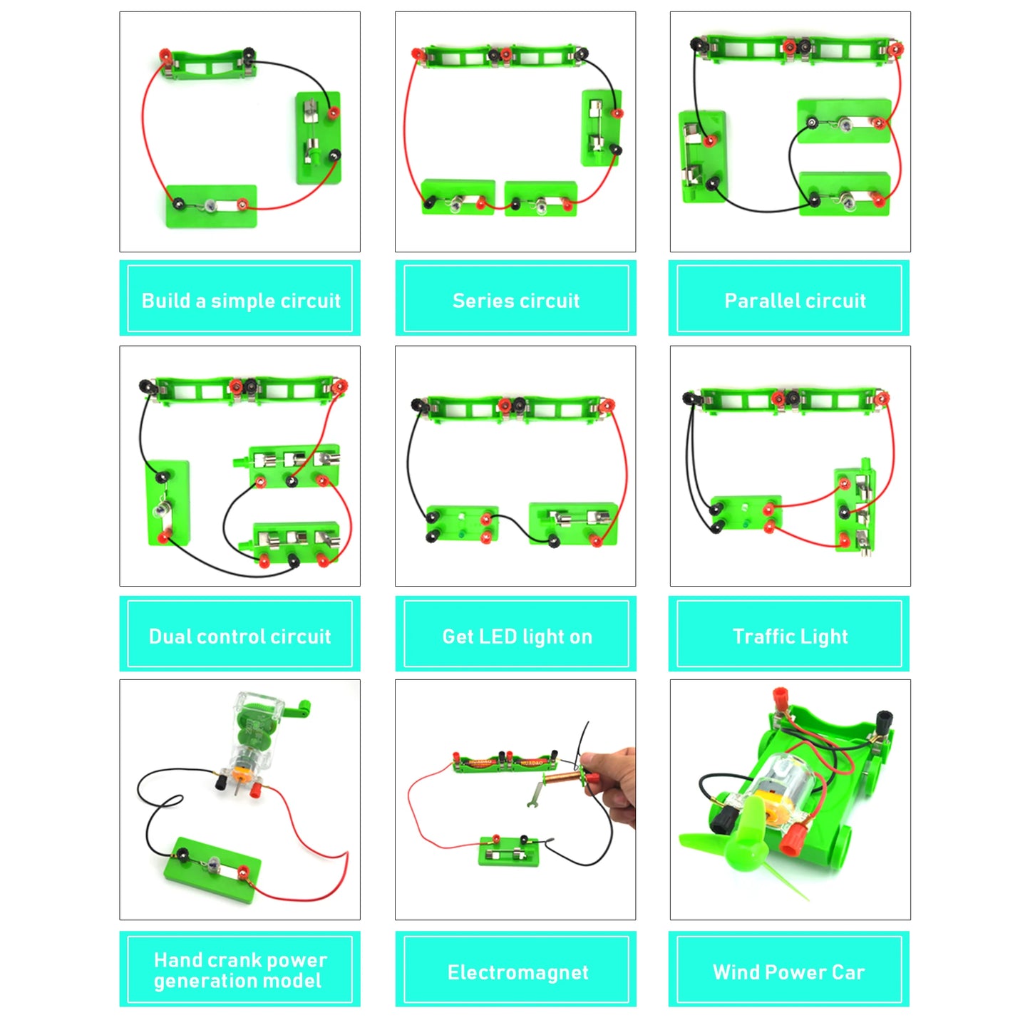 STEM Electric Circuit Kit – Fun Physics Experiments & Electromagnetic Learning