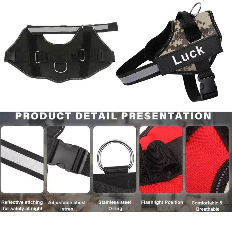 Personalized No-Pull Dog Harness – Safe, Comfy & Perfect for Every Adventure!