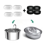 Carbon Replacement Filters – Fits Stainless Steel Cat Water Fountains & Pet Dispensers (4 and 8-Pack)