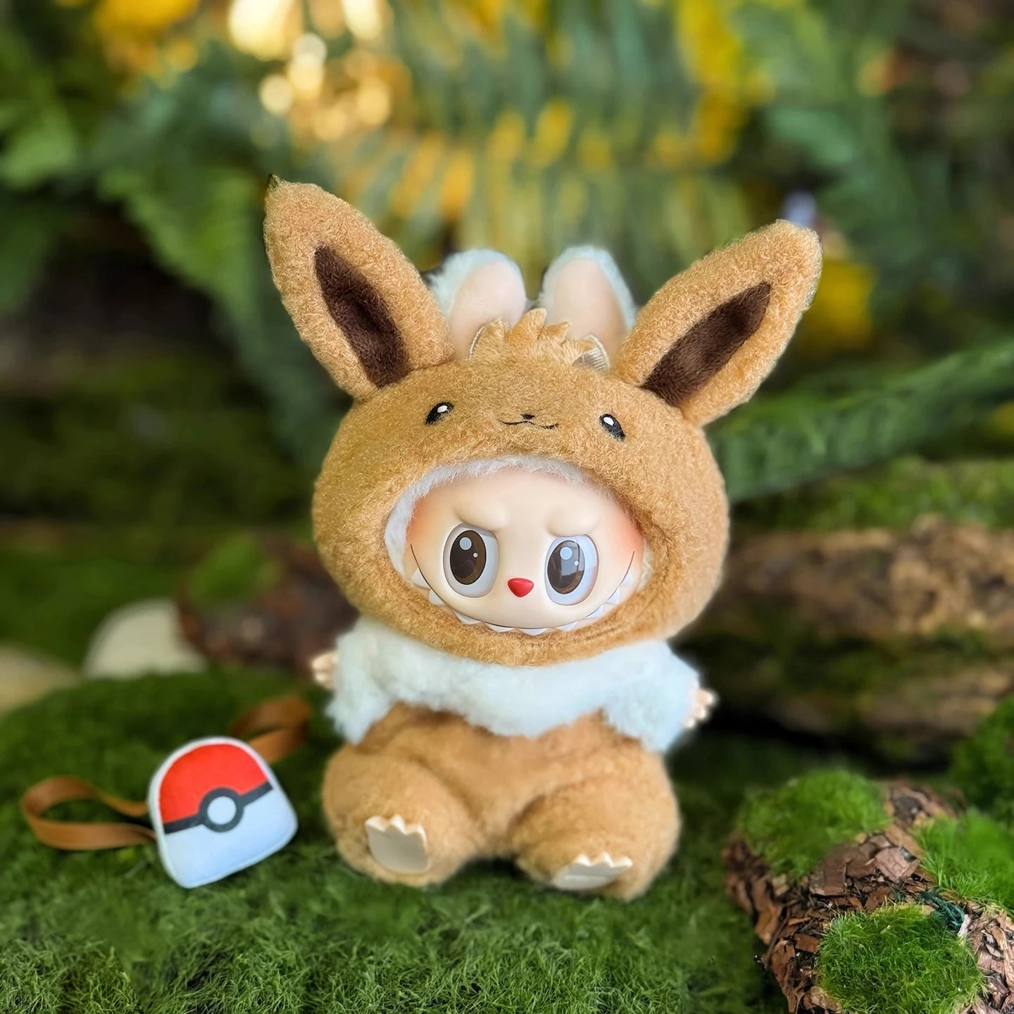Kawaii Labubu Outfit Set – Pikachu & Eevee Style Clothes with Mini Backpack for Dolls