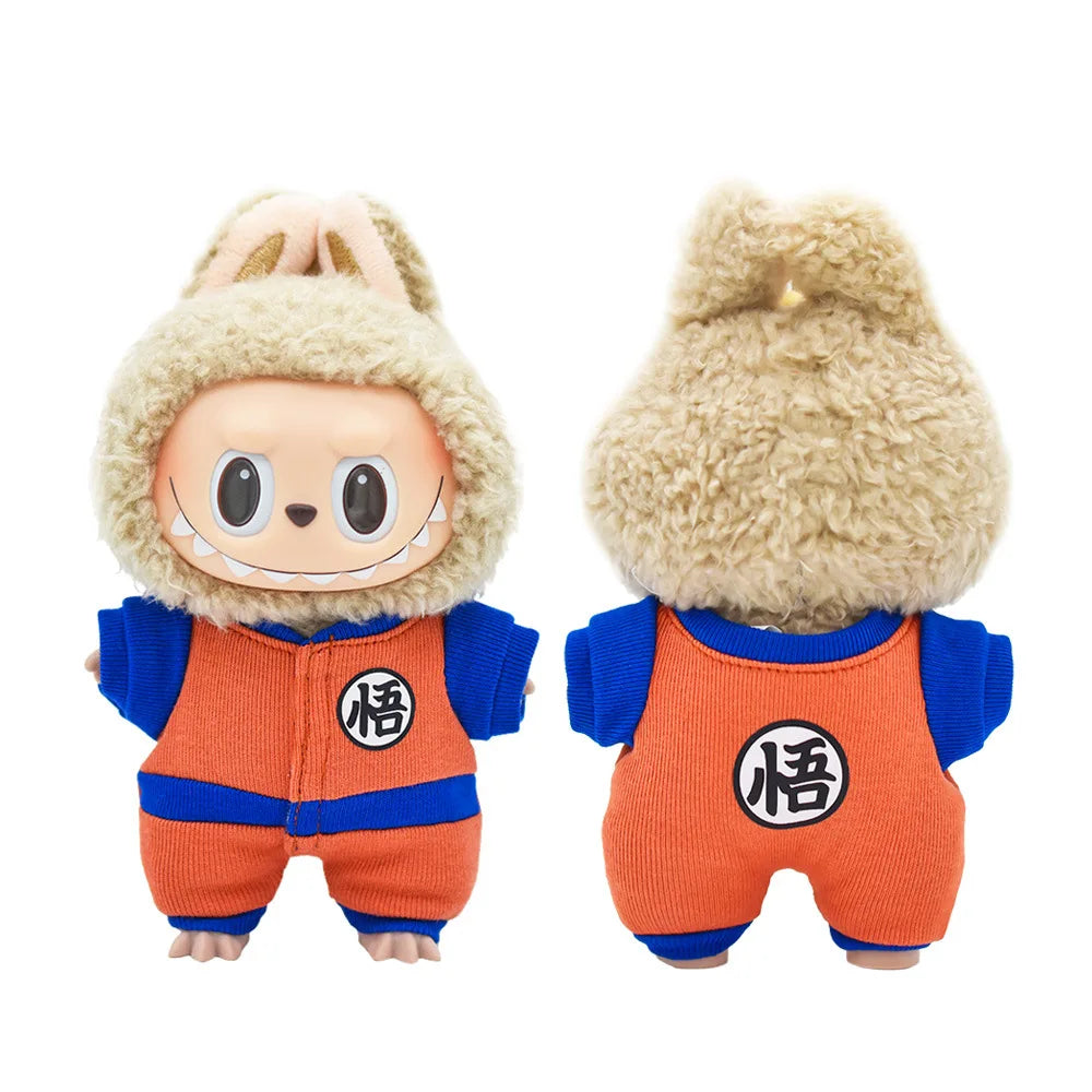 Anime-Inspired Labubu Cosplay Couture – Mini Fighter Suit