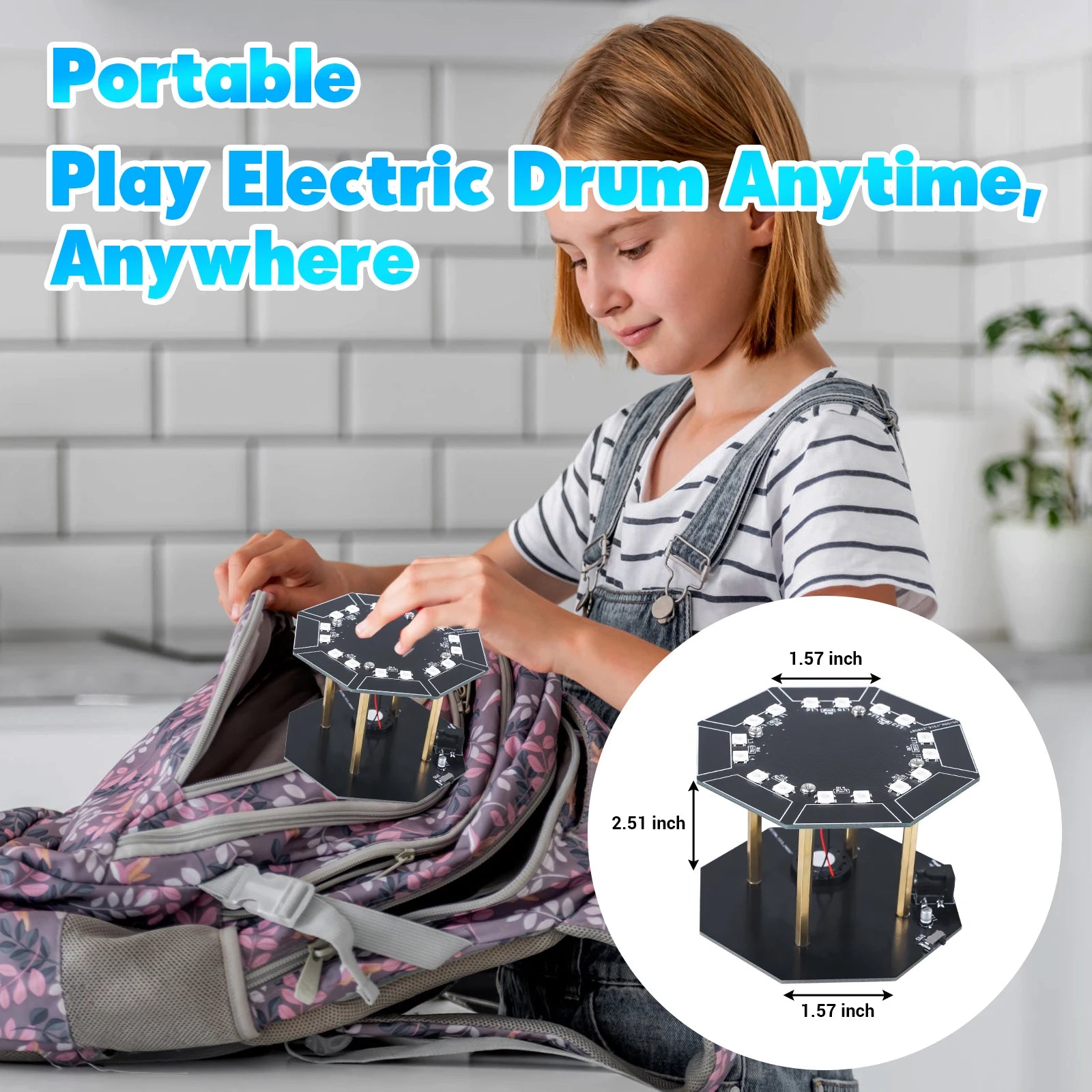 Hands-On Electronic Drum Soldering Kit – Touch Sensing Music Project for DIY & STEM Enthusiasts
