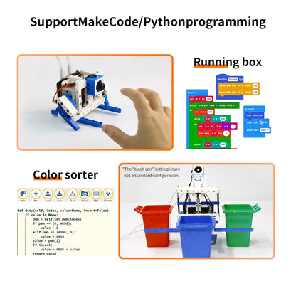Microbit V2 Sensor Kit for Kids – STEM Coding Education, Programmable DIY Robot Projects, Supports MakeCode & Python