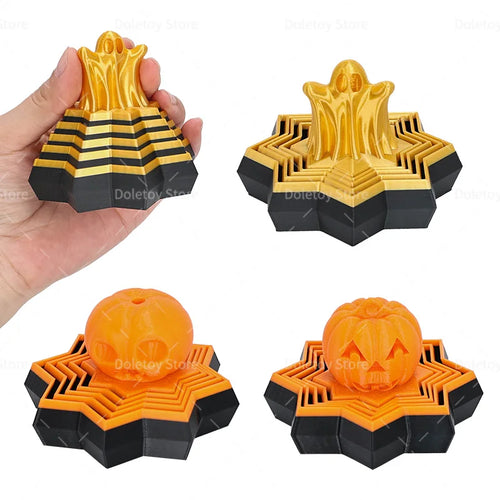 3D Printed Illusion Fidget Toy – Spiral Cone, Pyramid & Vortex Sculpture for Desk or Gift