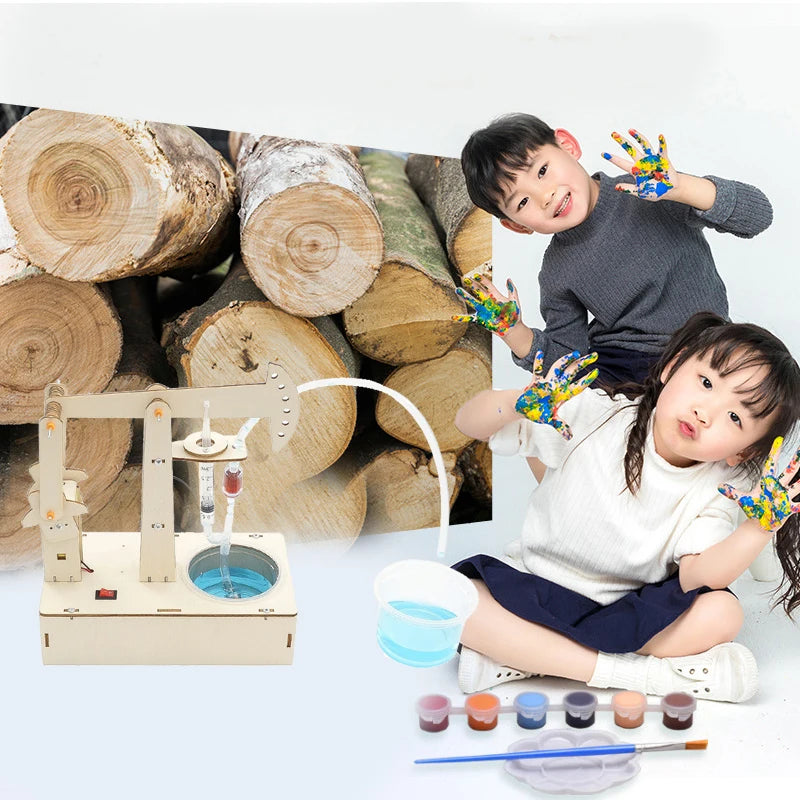 DIY Water Pump STEM Kit for Kids – Build & Paint Science Experiment Toy