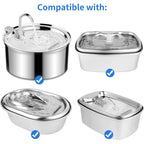 Carbon Replacement Filters – Fits Stainless Steel Cat Water Fountains & Pet Dispensers (4 and 8-Pack)