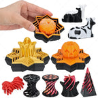 3D Printed Illusion Fidget Toy – Spiral Cone, Pyramid & Vortex Sculpture for Desk or Gift