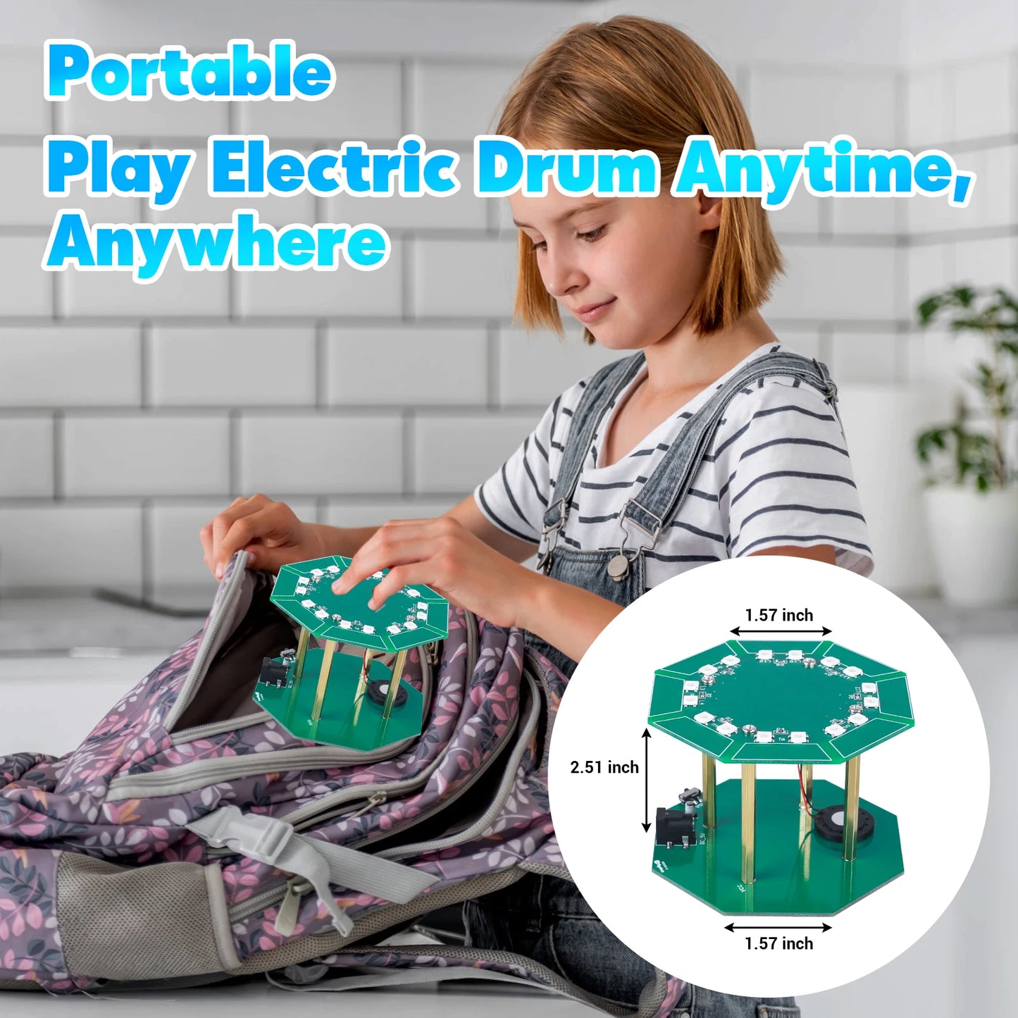 Hands-On Electronic Drum Soldering Kit – Touch Sensing Music Project for DIY & STEM Enthusiasts