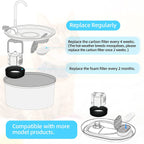 Carbon Replacement Filters – Fits Stainless Steel Cat Water Fountains & Pet Dispensers (4 and 8-Pack)