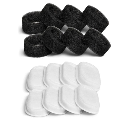 Carbon Replacement Filters – Fits Stainless Steel Cat Water Fountains & Pet Dispensers (4 and 8-Pack)