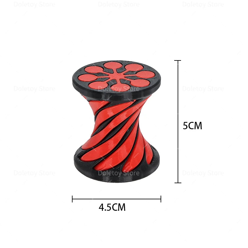 3D Printed Illusion Fidget Toy – Spiral Cone, Pyramid & Vortex Sculpture for Desk or Gift