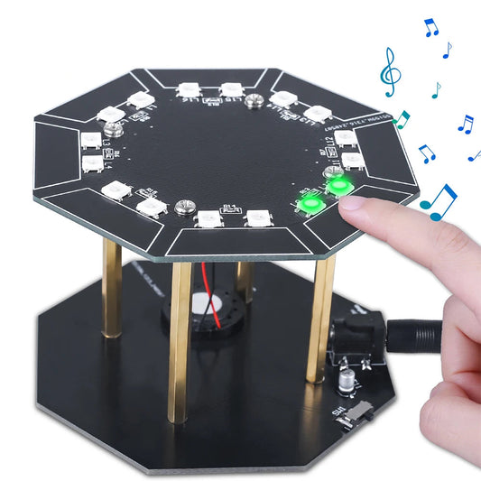Hands-On Electronic Drum Soldering Kit – Touch Sensing Music Project for DIY & STEM Enthusiasts