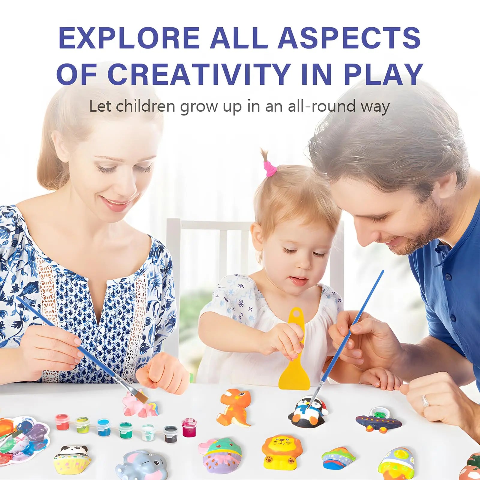 Kids Arts & Crafts Painting Kit – DIY Projects | Creative Activity Set for Boys & Girls