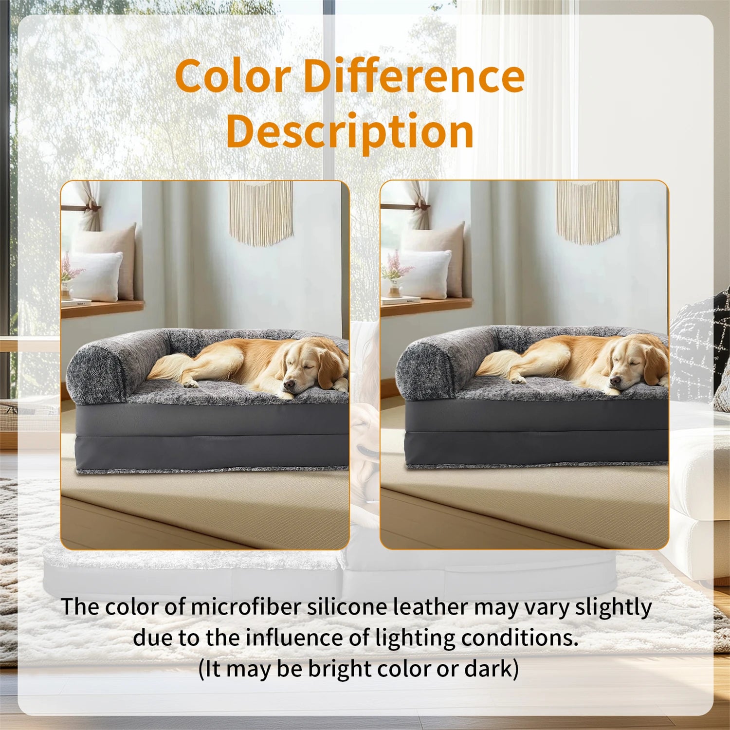 180cm Human-Size Dog Bed for Adults & Pets - Foldable Calming Plush Orthopedic