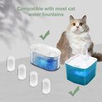 Carbon Replacement Filters – Fits Stainless Steel Cat Water Fountains & Pet Dispensers (4 and 8-Pack)