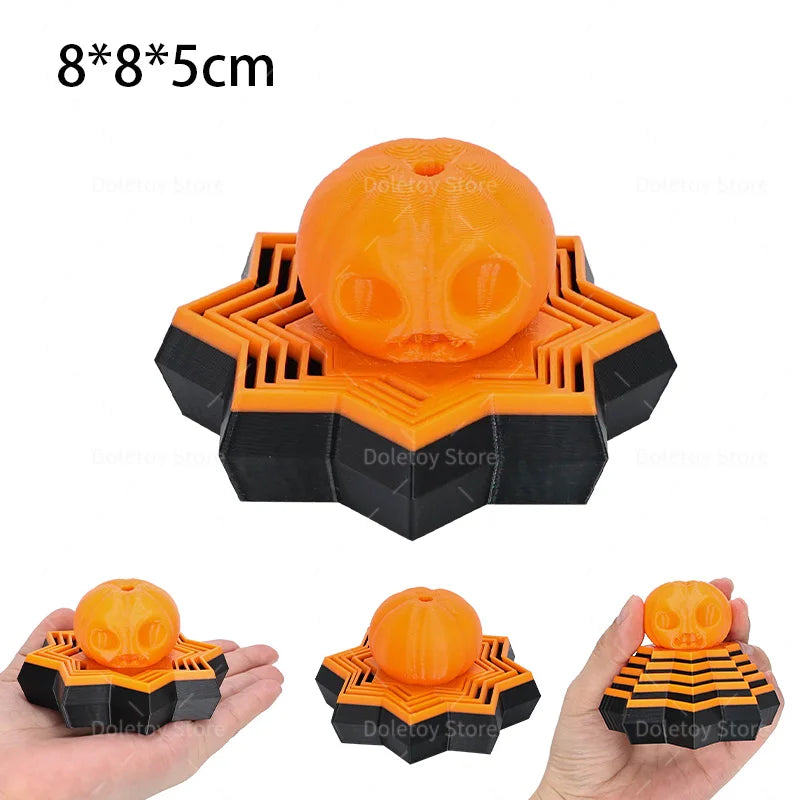 3D Printed Illusion Fidget Toy – Spiral Cone, Pyramid & Vortex Sculpture for Desk or Gift